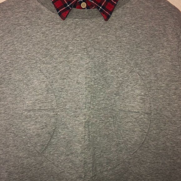 H&M "Basketball" Embossed Sweatshirt (Gray) - Picture 2 of 6